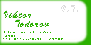 viktor todorov business card